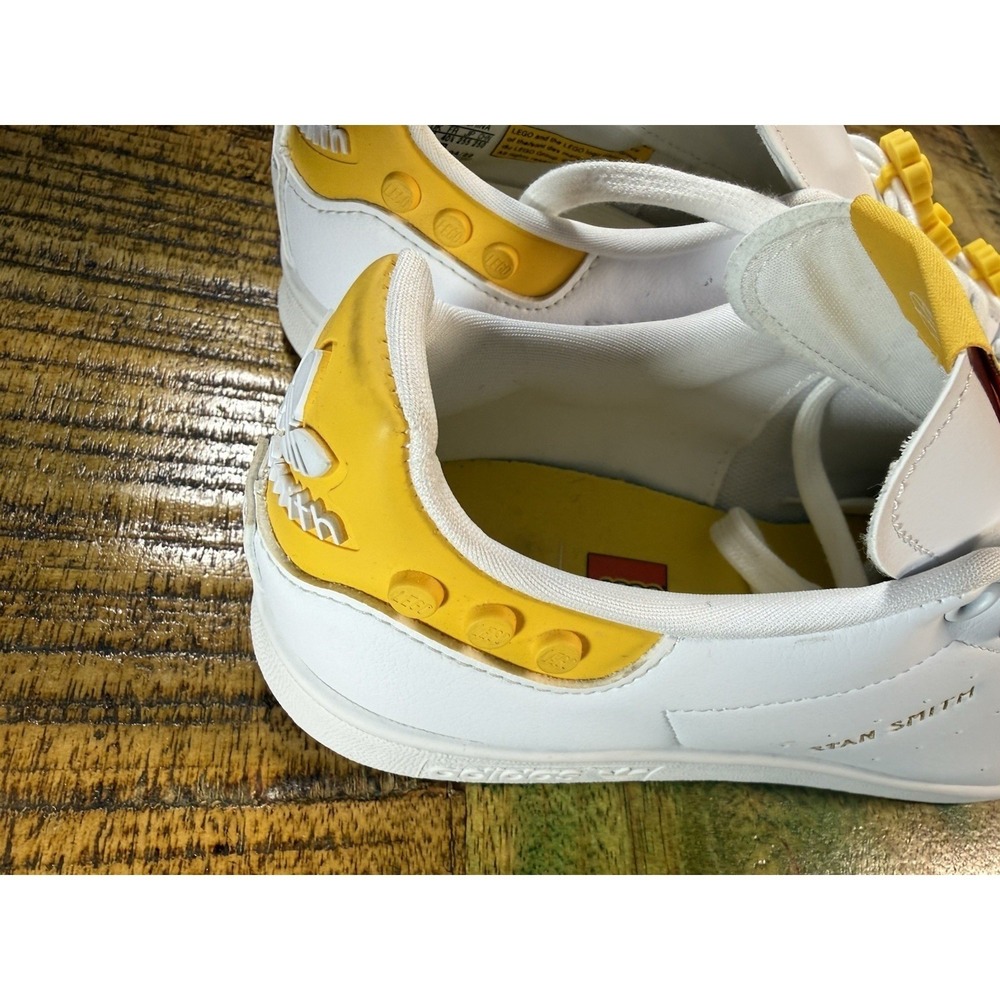 adidas Stan Smith LEGO GX7203 Women's Size 8.5 White Yellow Sneakers - Picture 8 of 10